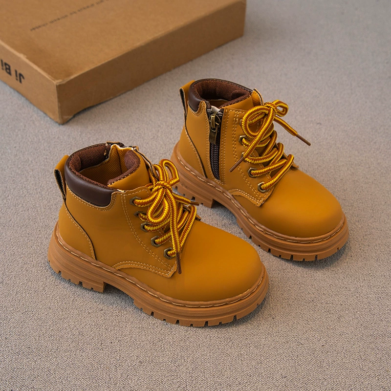 Детские сапоги Martin 2024 Осень Новые мальчики и девочки Британские молнии