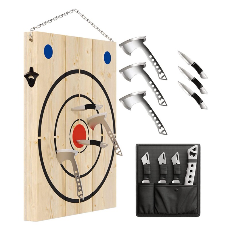 Cross-Border New Product Wooden Shooting Target Portable Indoor and Outdoor Sports Target Sports Toys Can Be Customized