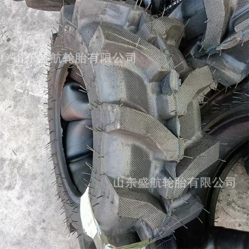 农用水旱两用半高花轮胎10-15拖拉机加深耐磨耐刺扎充气轮胎10-15