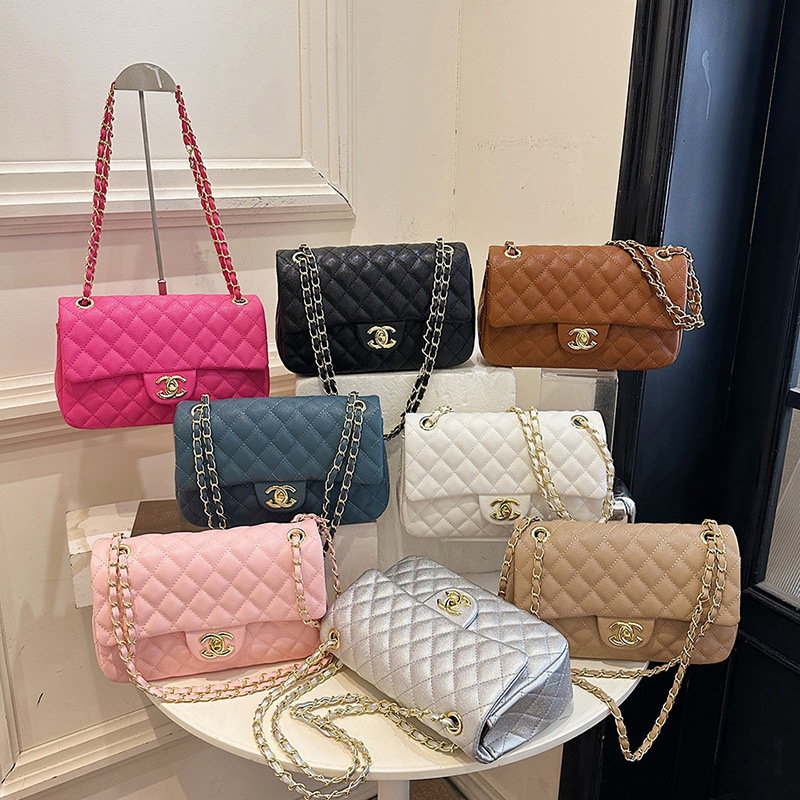 Versatile Cross-Border Women's Bag, New High-End Versatile Quilted Chain Bag, Foreign Trade Crossbody Bag, Single Shoulder Women's Bag Versatile Cross-Border Women's Bag, New High-End Versatile Quilted Chain Bag, Foreign Trade Crossbody Bag, Single Shoulder Women's Bag