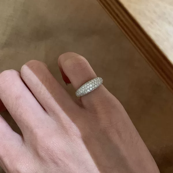 New Style Starry Sky Ring for Women, Elegant and Luxurious, Sweet and Adjustable Open Ring with a Simple and Fashionable Design