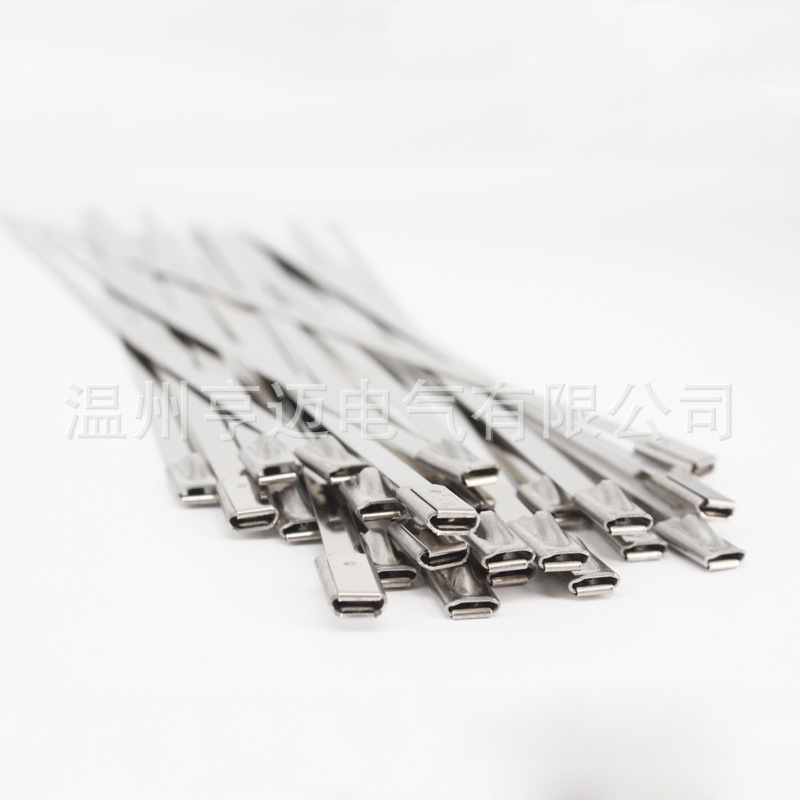 304不锈钢扎带自锁多规格电线桥架金属绑带室外抗氧化船用束线扎