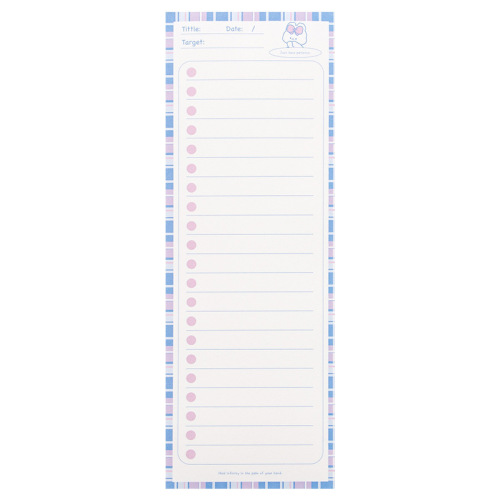 Ins style simple extra long note book tearable non-sticky cute Korean style student office note paper guest book