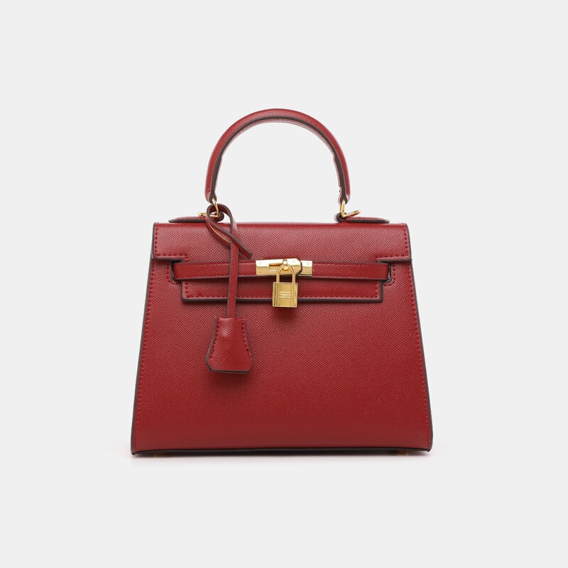 2026 Four Seasons Women's Bag with Wide Shoulder Strap Kelly Bag Large Capacity Fashionable Single Shoulder Crossbody Handbag Women's Crossbody Bag
