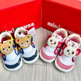 Japanese single foreign trade children's shoes miki two-stage bear king rabbit king breathable mesh velcro sandals rubber sole vulcanized shoes