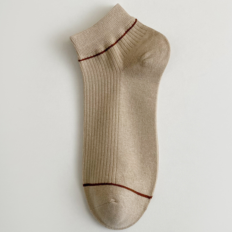 Calcetines de primavera y verano para hombre, algodón fino, absorbente de sudor, pies no apestosos, calcetines deportivos transpirables, calcetines de barco casuales de color sólido, calcetines