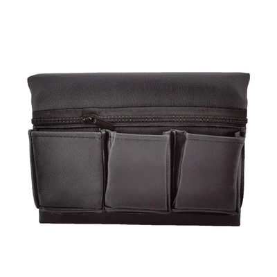 Car Window Storage Box Armrest Storage Bag Organizer Car Multifunctional Leather Storage Box Anti-Pressure (Car storage bag/box) - black