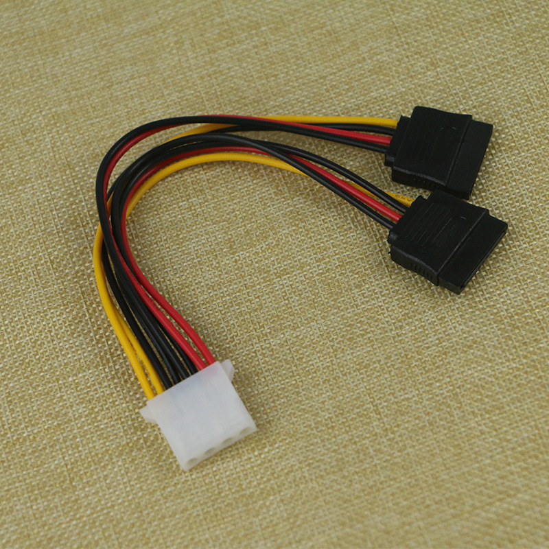 Large 4p revolution dual SATA15p power cord IDE to SATA hard drive power cord SATA one-two power cord