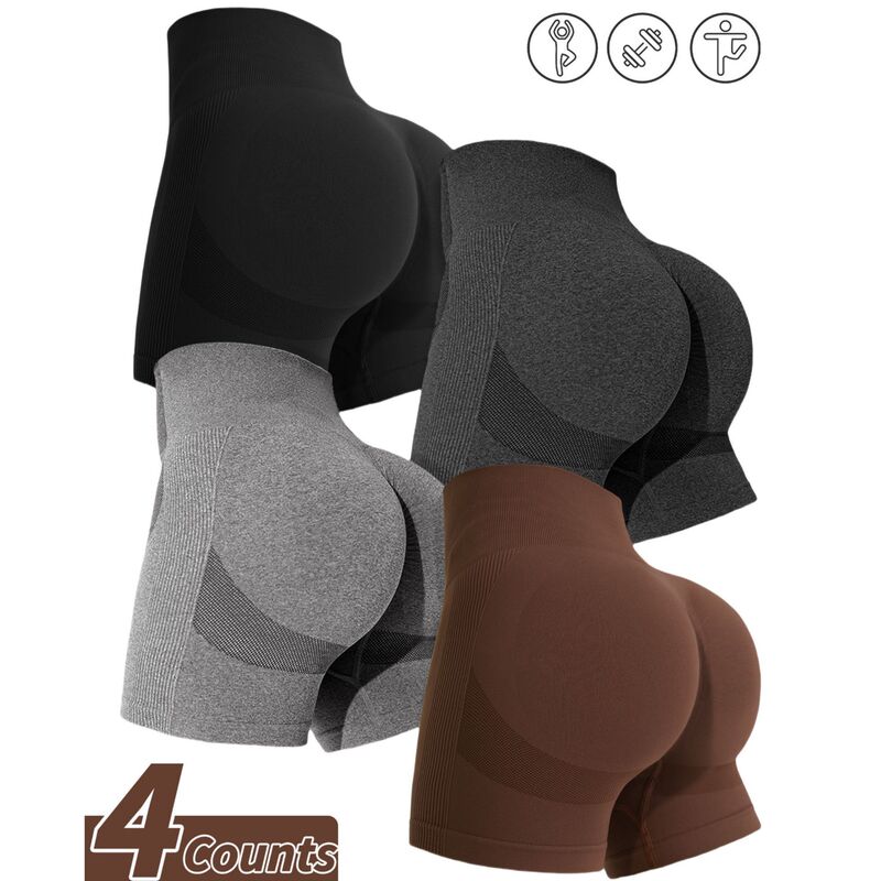 TIK TOK Explosive Combination Yoga Pants High Waist Hip-lifting Sports Shorts Women's Tight Quick-drying Running Fitness Pants