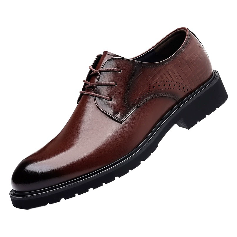 Мужская обувь Brock, кожаная дышащая деловая повседневная обувь больших размеров в британском стиле, модельная кожаная обувь, Мужская Свадебная обувь для жениха