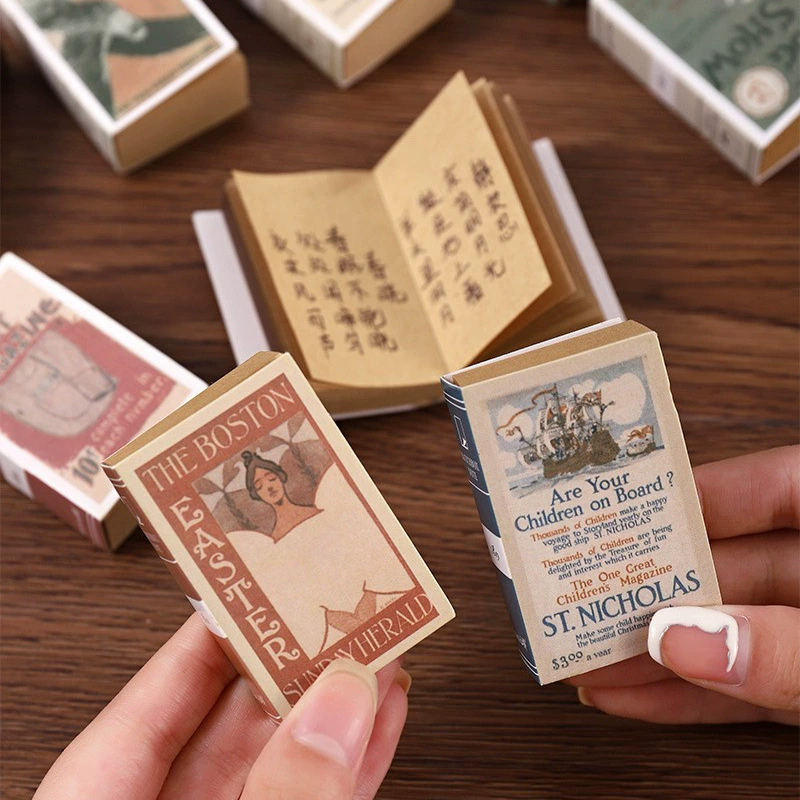Блокнот-розыск Matchbox-стиля в формате кармана, крафт-бумага, размер 35×56×15 мм, 120 листов, портативный мини