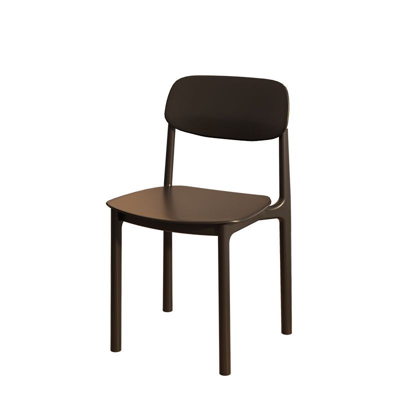Silla de plástico, silla de comedor engrosada para el hogar, mesa de comedor, silla de comedor informal, restaurante minimalista moderno, respaldo de taburete comercial