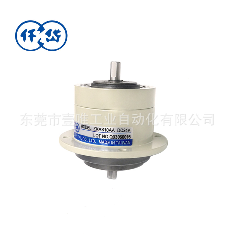 Chain tail台湾仟岱ZKAS10AA纺织机用DC24V磁粉式电磁离合器0.47A