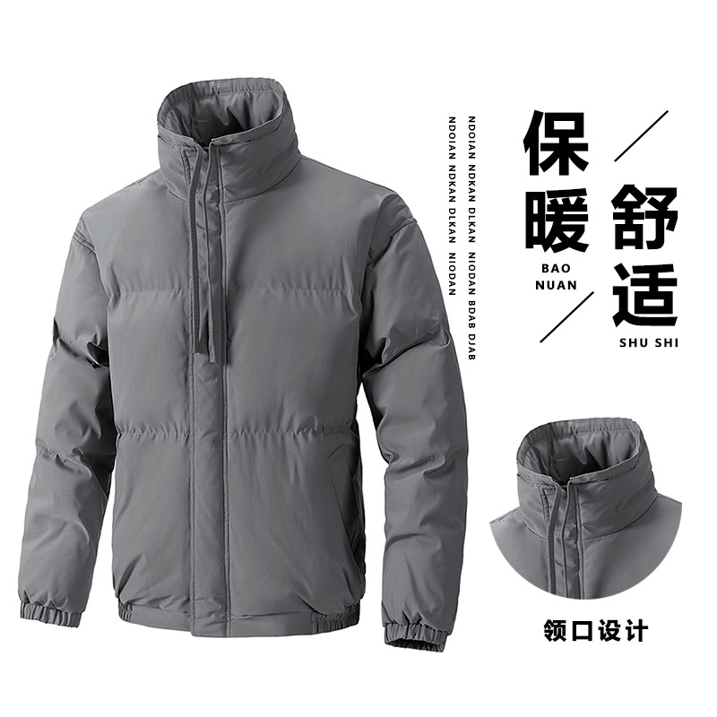 Trajes de algodón de cuello transfronterizo para hombres y mujeres de invierno nuevos trajes de algodón chaqueta de algodón suelta y gruesa pareja chaqueta de algodón hombre