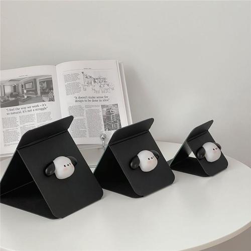 Cute puppy folding mirror makeup mirror carry-on portable mirror small desktop dormitory home desktop mirror
