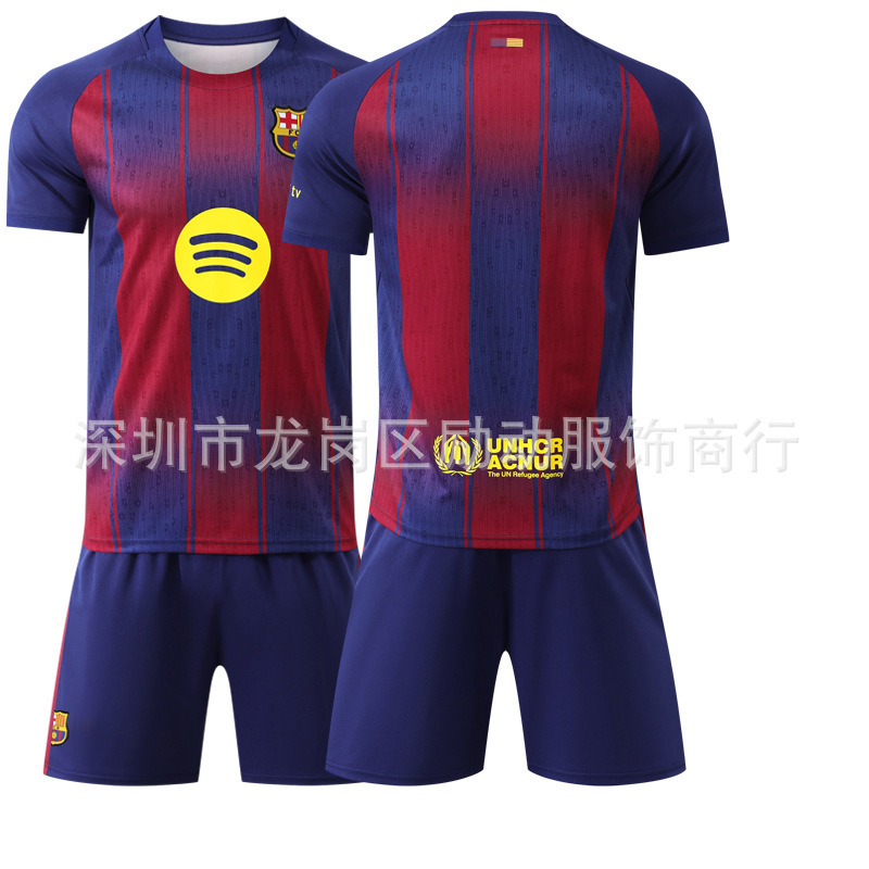 2526 バルセロナ ホーム チャンピオンズ リーグ バージョン 10 メッシ 10 号 アマール ジャージ スポーツ ユニフォーム サッカー ユニフォーム セット 外国貿易|undefined