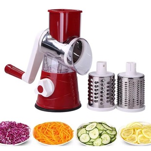 Cross-Border Kitchen Multi-Functional Drum Vegetable Cutter Hand-Cranked Household Shredder Grater Potato Slicer Cheese Machine