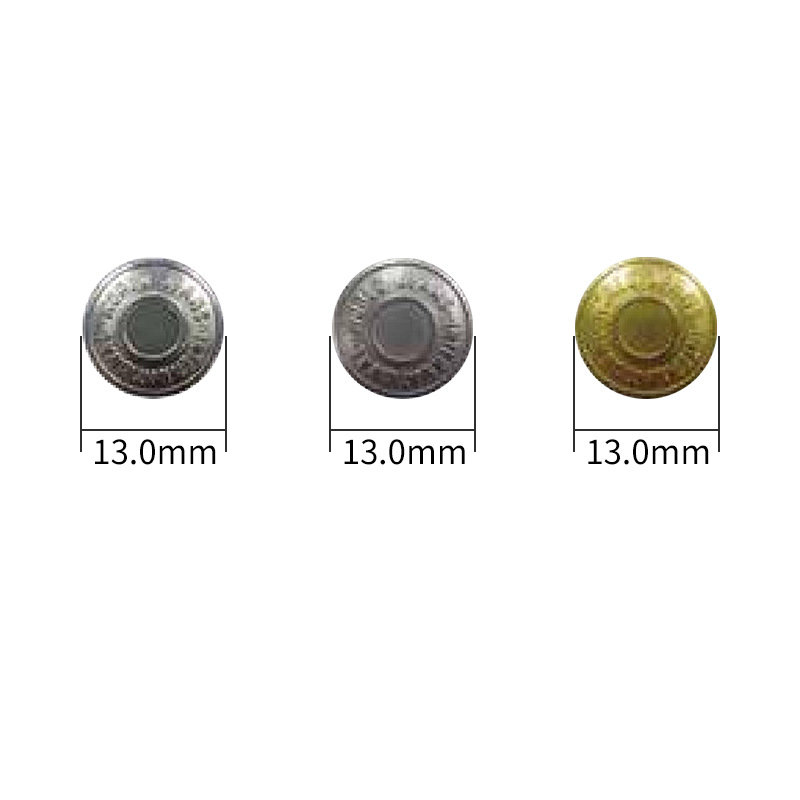 YKK纽扣定制 SB05-W面扣13mm金属扣子大衣牛仔服饰扣激光雕刻花纹