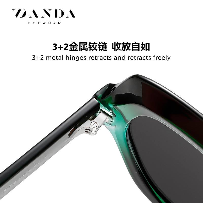 Spot al por mayor gafas de sol de hoja S26121 gafas de sol polarizadas retro clásicas gafas de sol de conducción al aire libre