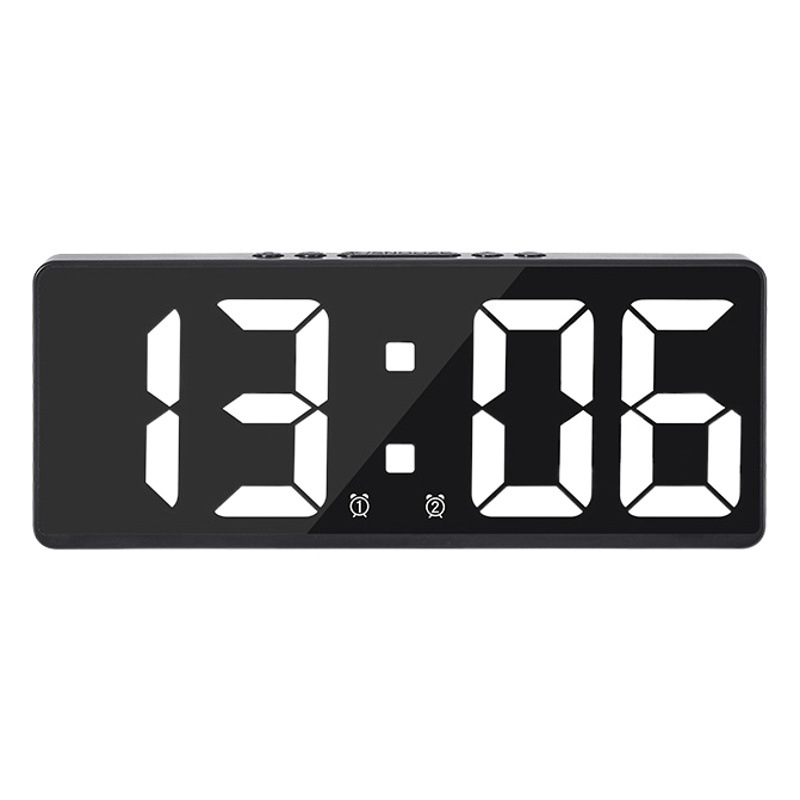 New Multifunctional Led Alarm Clock for Students, Dormitory Small Alarm Clock with Temperature and Date Display, Multiple Alarm Settings 6628