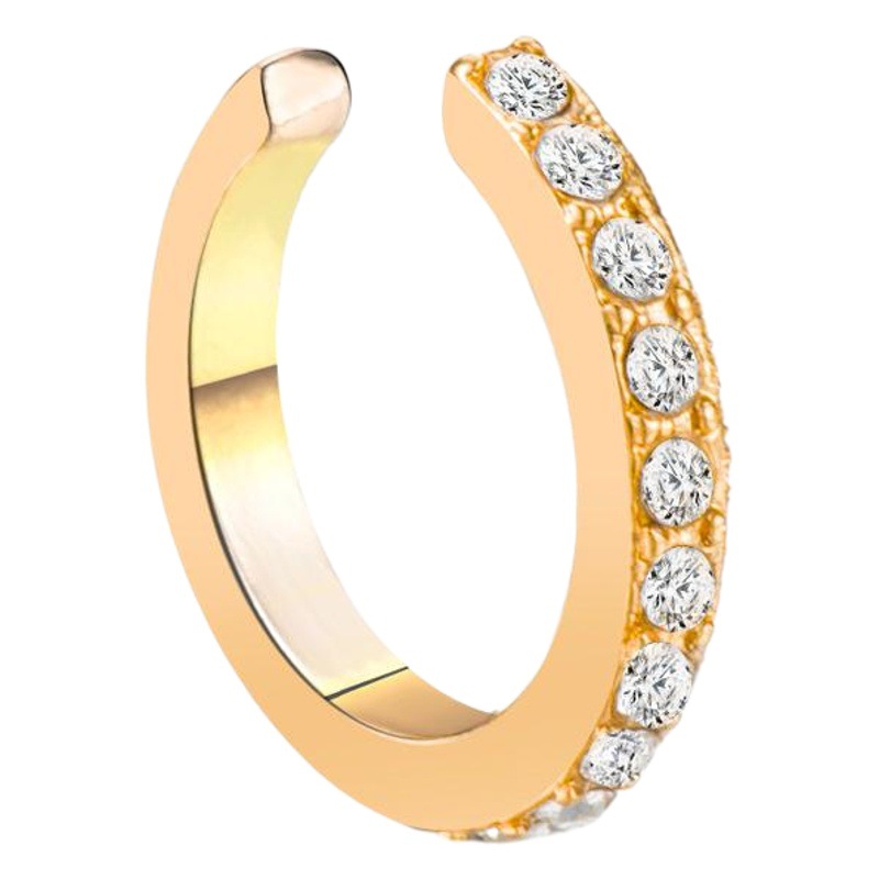 New European and American Earrings Simple Diamond Ear Clip Without Ear Holes Cold Style U-shaped Ear Clip Design Sense Earrings