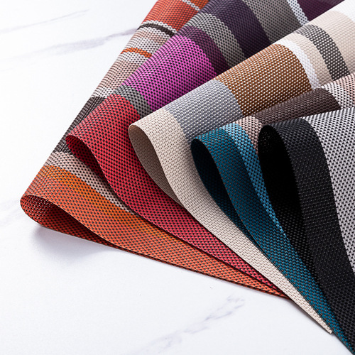 New Chinese restaurant PVC square bar European style insulated placemat table mat cloth mat Western tableware mat 30X45 hotel decoration