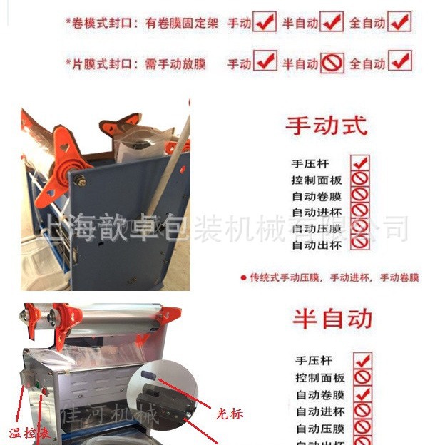 上海豆腐盒半自动封口机 冰激凌盒封口机 周黑鸭盒封口机