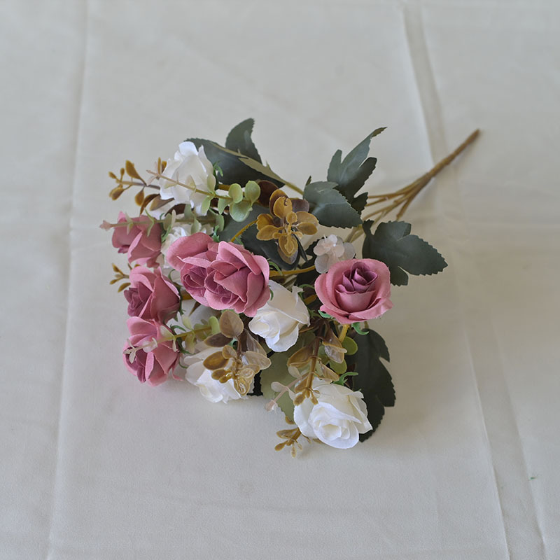 Al por mayor de alta calidad 12 rosas de diamante ramo adornos decoración de boda fotos props de fotografía simulación de rosas