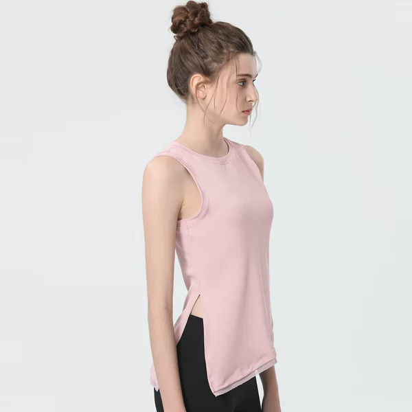 Breathable sports vest women's cool sleeveless loose running fitness T-shirt quick-drying yoga clothes top summer blouse