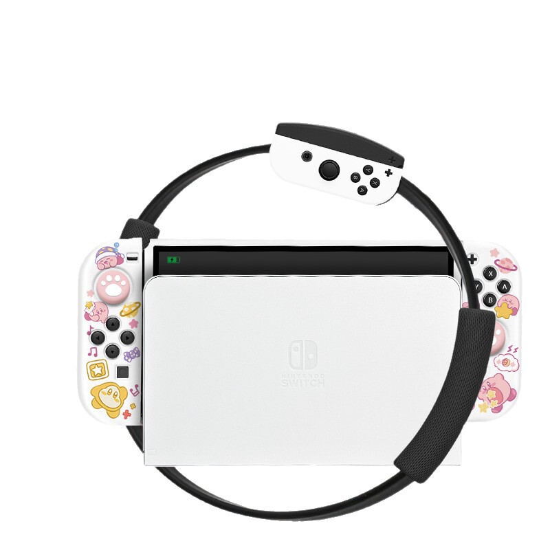 ニンテンドースイッチ保護ケース OLED スプリット NS オールインクルーシブ ソフトシリコン lite かわいいカービィ バッテリー寿命バージョン|undefined