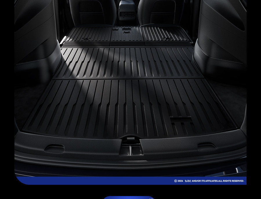 Suitable for Tesla's New Version of Model Y/3, Trunk Backrest Integrated Mat, Front and Rear Trunk Mats, Full Surround Tail Mat