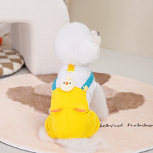 狗狗衣服新款小型比熊柯基泰迪服装24春夏小鸡四腿休闲可爱背带裤