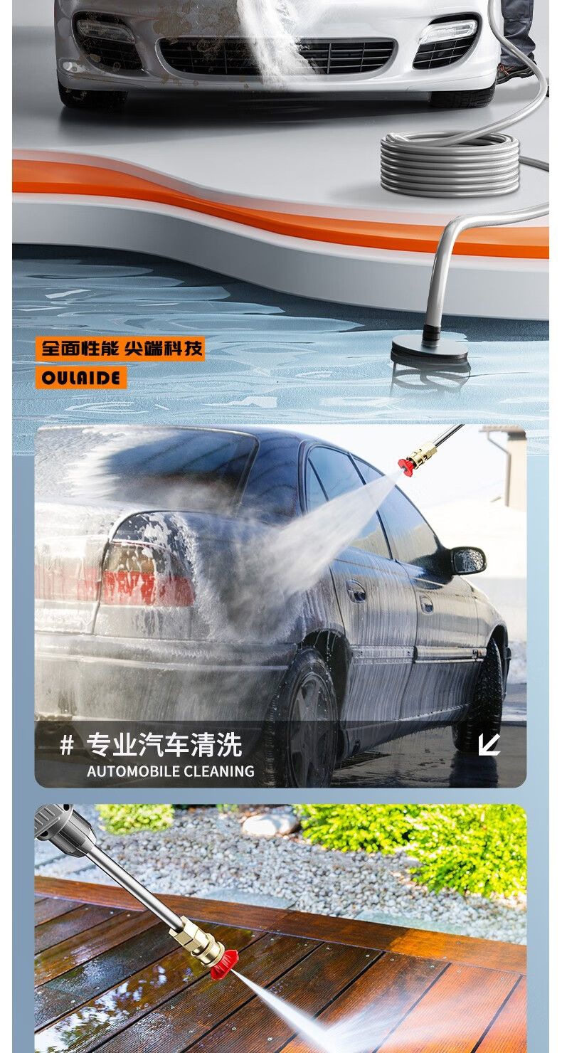 Wireless Electric Cleaning Machine Sprayer Car Wash Watering Pesticide High-Power All-In-One Universal High-Pressure Water Gun Car Wash Machine