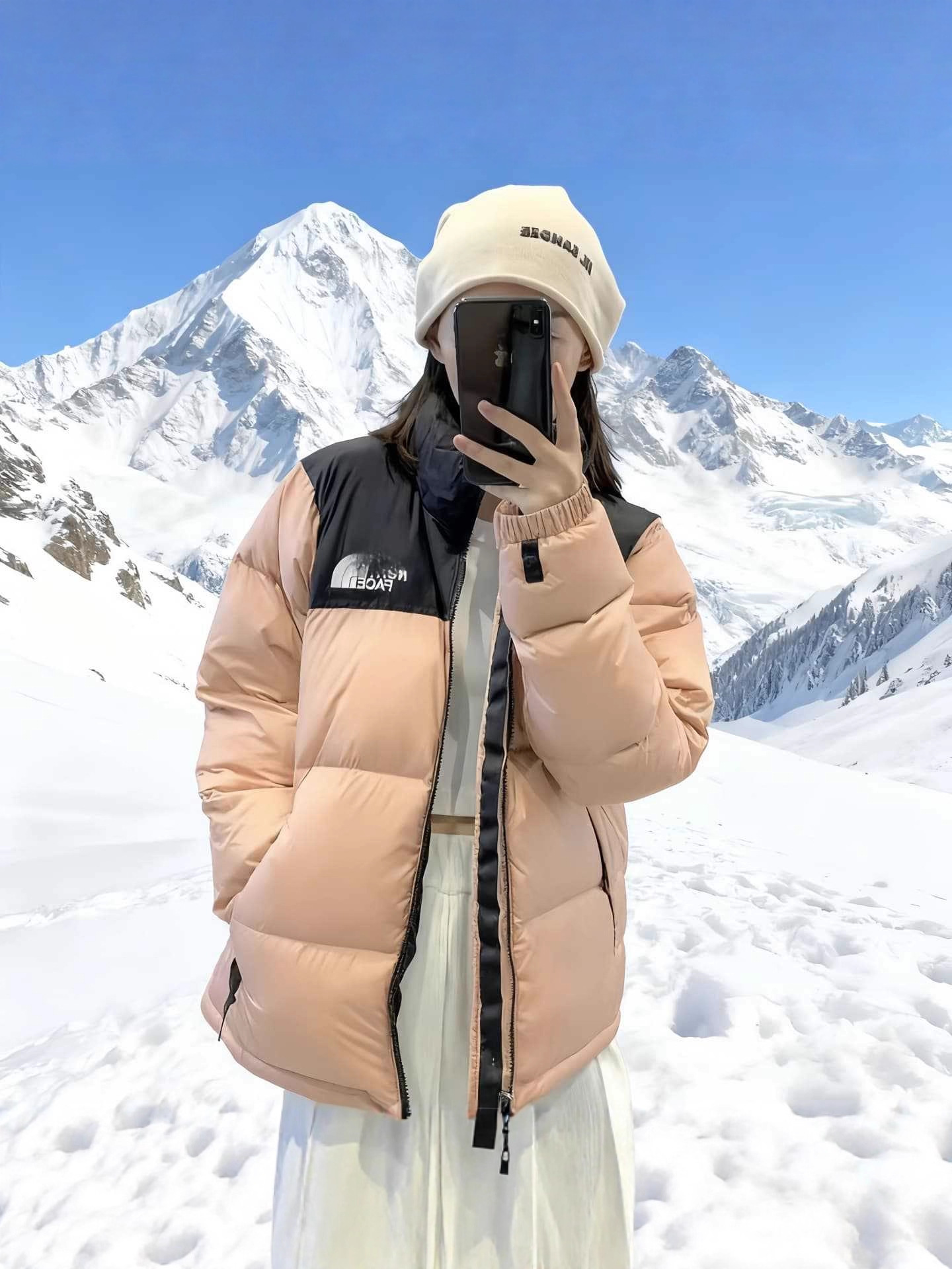 Putian correctamente 1996 norte chaqueta de plumón abrigo blanco a prueba de viento pareja caliente ropa de pan de moda norte
