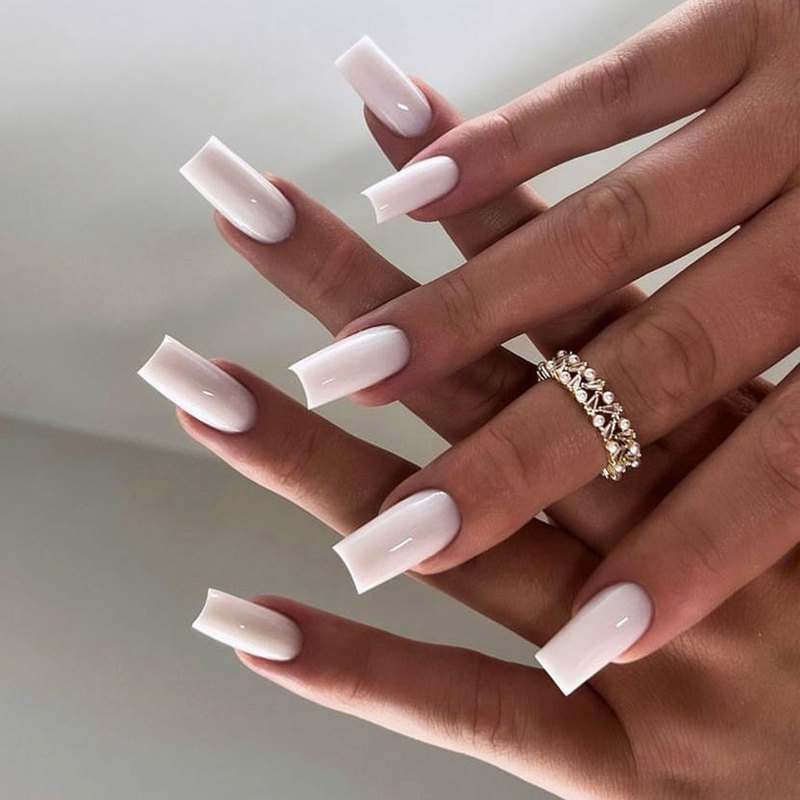 Cross-border explosions nail wear nail piece square bar short bud solid color nail piece nail stickers nail patch factory wholesale Cross-border explosions nail wear nail piece square bar short bud solid color nail piece nail stickers nail patch factory wholesale