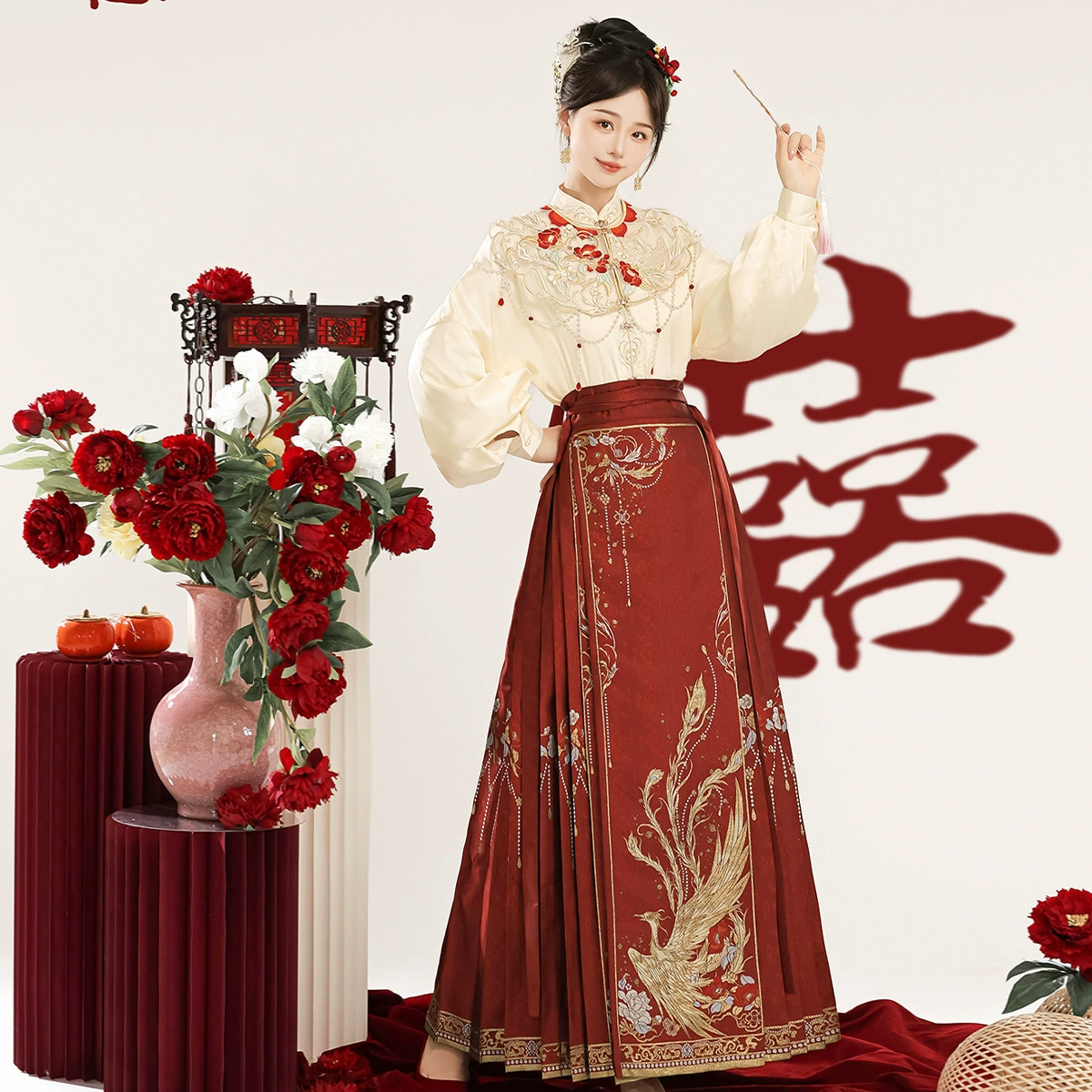 Оригинальный костюм феникс на платформе Hanfu для женщин в китайском стиле свадебный костюм для помолвки
