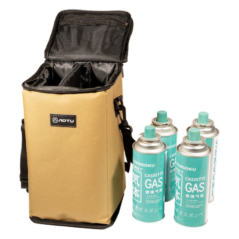 屋外キャンプ場ランプ収納バッグ野外携帯用厚手衝突防止カード式炉ガスタンク収納バッグ高温防止10l