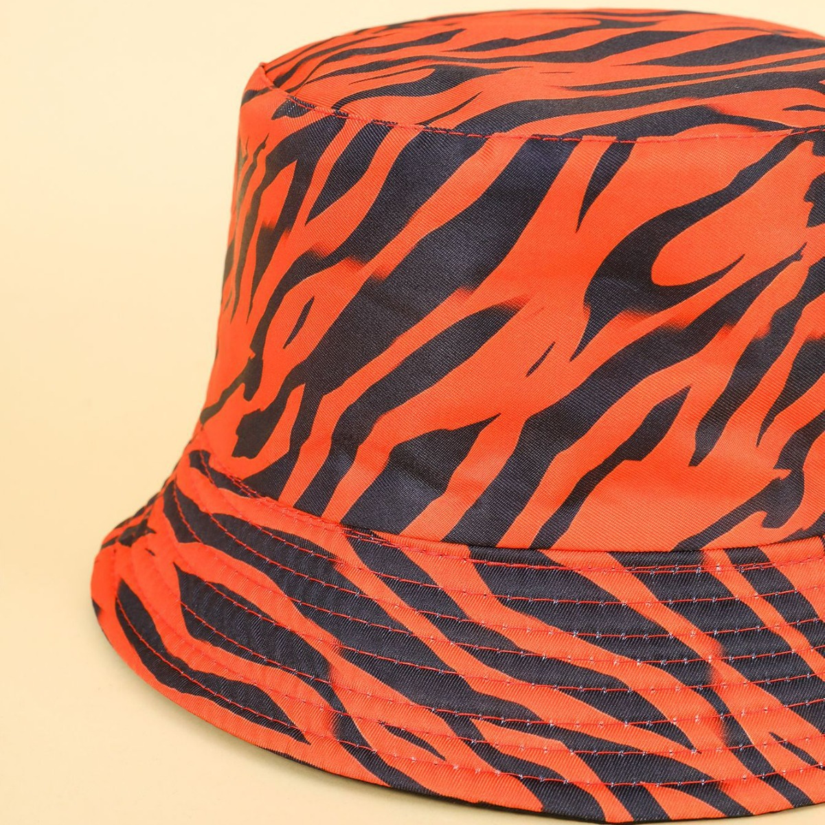 Nueva Moda patrón impreso sombrero de pescador hembra verano cebra cuenca sombrero transfronterizo sombrero del cubo de los hombres al aire libre cubierta de protección solar