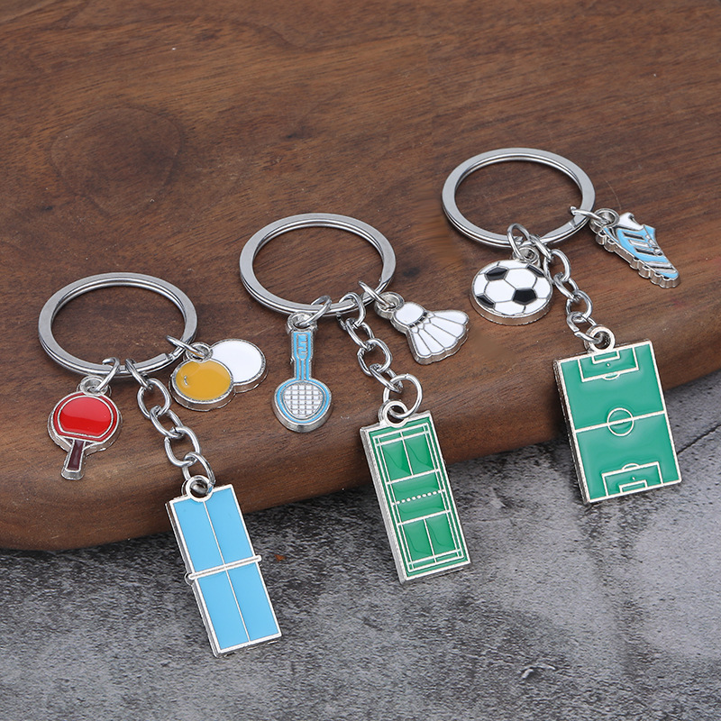 Factory direct badminton pendant to send friends competition prizes commemorative small gifts key chain pendant creative gifts