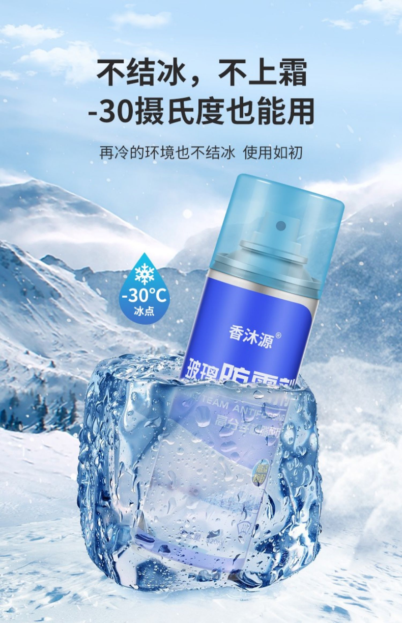 Rainproof agent for rearview mirrors, anti-fog spray for car windshields, rain repellent film for rainy days