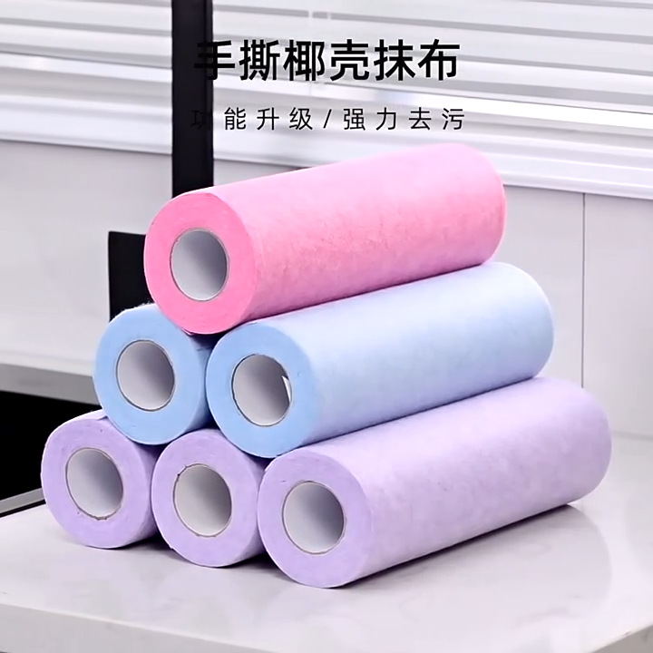 Coconut Shell Rags, Household Degreasing Dishcloths, Kitchen Multi-Functional Cleaning Cloths, Lint-Free Household Dishcloths