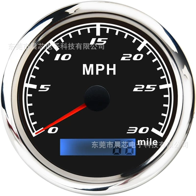 Mühəndislik maşınları yaxta odometri, universal 85mm impuls spidometr gəmi və avtomobil üçün, Mph, Knot