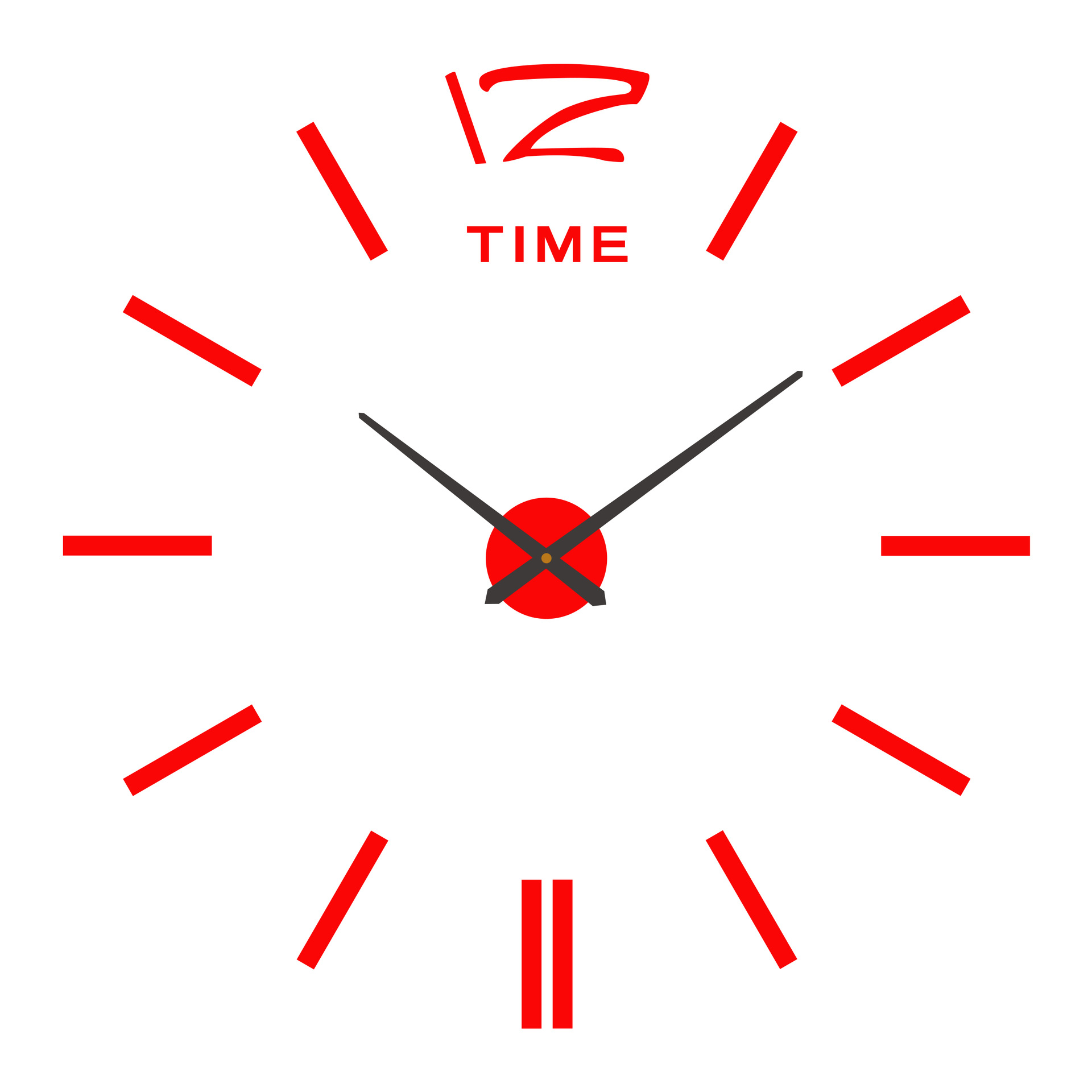 Reloj de pared DIY creativo estereoscópico simple sin perforación, reloj silencioso digital para sala/dormitorio, reloj de pared decorativo