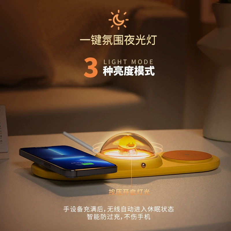 Apple, huawei, cartoon charger, compatible mobile phone, headphones, 15W, 2 in 1