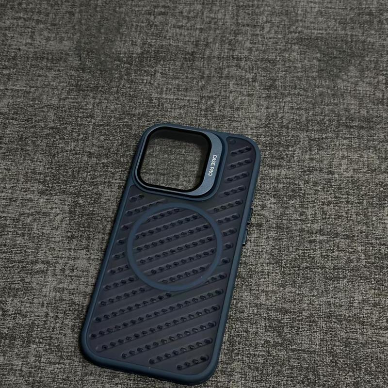 翻盖护镜支架适用苹果16promax手机壳磁吸iPhone15散热透气14全包|undefined