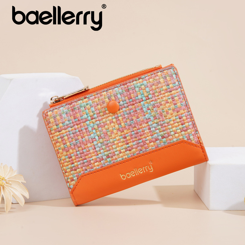 New Style Wallet for Women, Short Style Baellerry Cross-Border Woven Color-Blocking Zipper Coin Purse Ins 80% off Card Holder for Women New Style Wallet for Women, Short Style Baellerry Cross-Border Woven Color-Blocking Zipper Coin Purse Ins 80% off Card Holder for Women