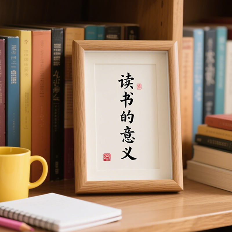 Decorative Inspirational Photo Frame Set to Encourage Children's Study Students 5-Inch 6-Inch 7inch 10inch a 4inch Home Decoration Frame