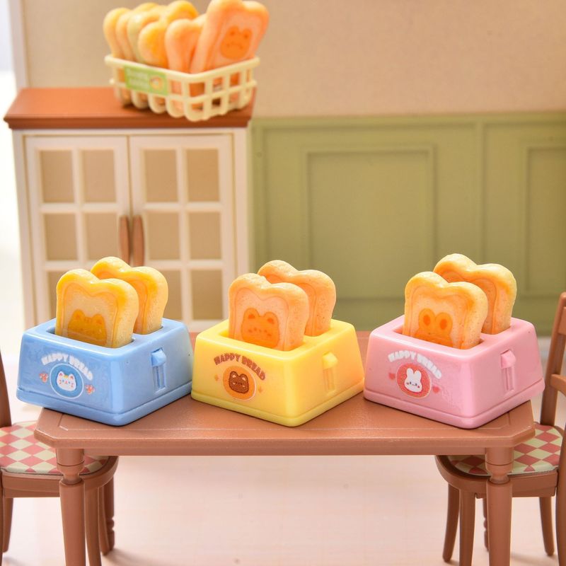 かわいいシミュレーションミニチュアパントースター樹脂アクセサリーベビーハウスシーン装飾装飾品 diy クリーム接着剤アクセサリー|undefined