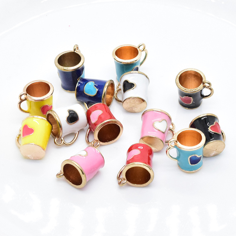 10 Pieces Alloy Color Block Pendant display picture 3