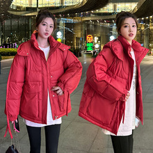 欧美跨境棉衣女短款冬季韩版宽松学生加厚棉袄小款棉服面包服外套